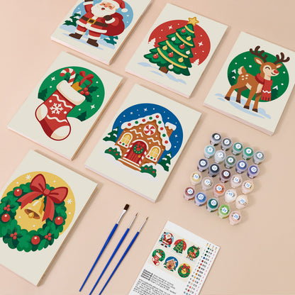 Round Vignette Christmas Classics (Mini Paint by Numbers)