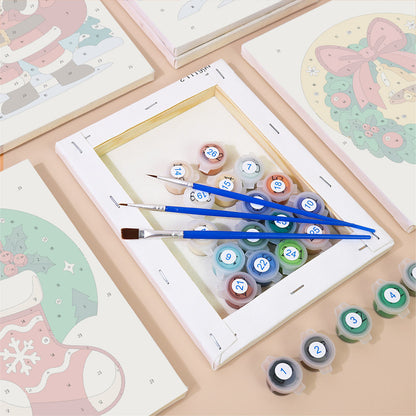 Round Vignette Christmas Classics (Mini Paint by Numbers)