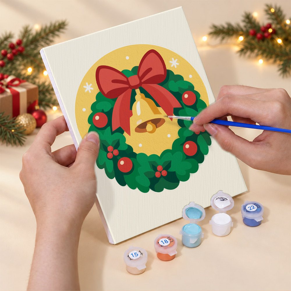 Round Vignette Christmas Classics (Mini Paint by Numbers)