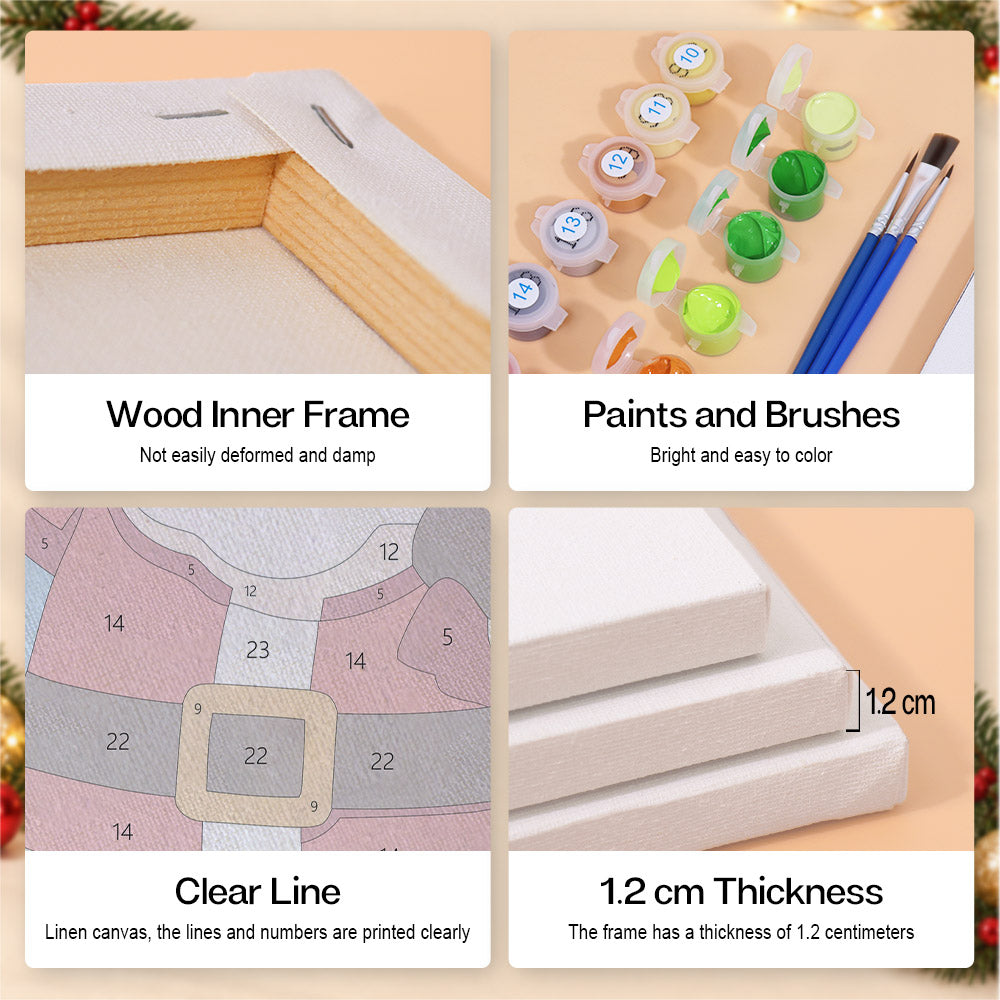 Round Vignette Christmas Classics (Mini Paint by Numbers)