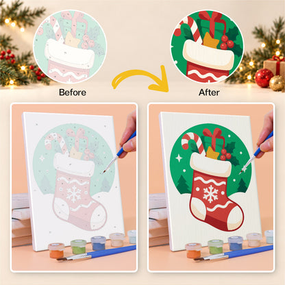 Round Vignette Christmas Classics (Mini Paint by Numbers)