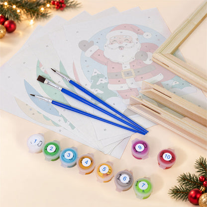 Round Vignette Christmas Classics (Mini Paint by Numbers)