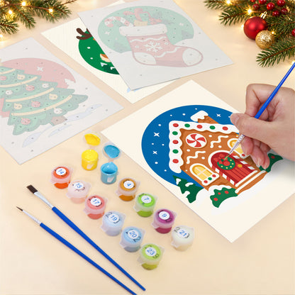 Round Vignette Christmas Classics (Mini Paint by Numbers)