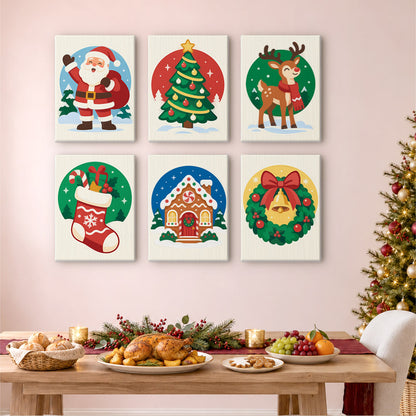 Round Vignette Christmas Classics (Mini Paint by Numbers)