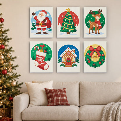 Round Vignette Christmas Classics (Mini Paint by Numbers)