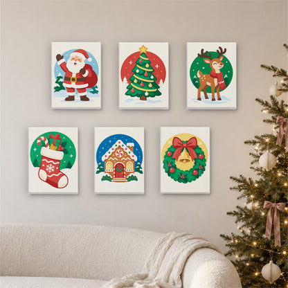 Round Vignette Christmas Classics (Mini Paint by Numbers)