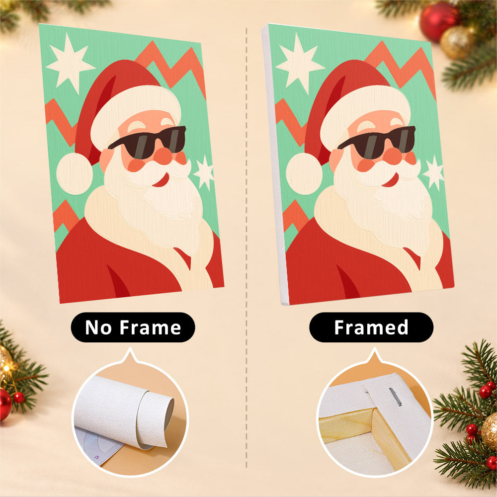 Shades-Wearing Santa and Friends (Mini Paint by Numbers)