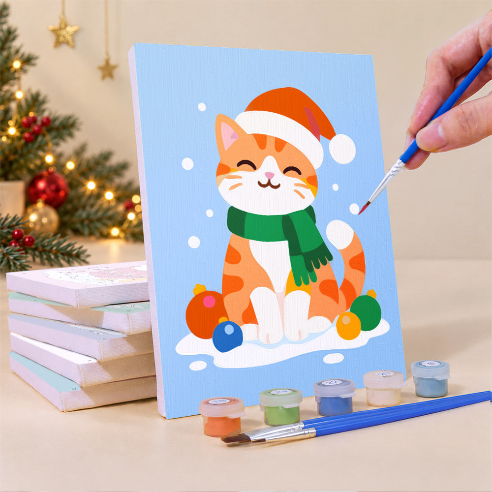 Antler Corgi and Pastel Pals (Mini Paint by Numbers)