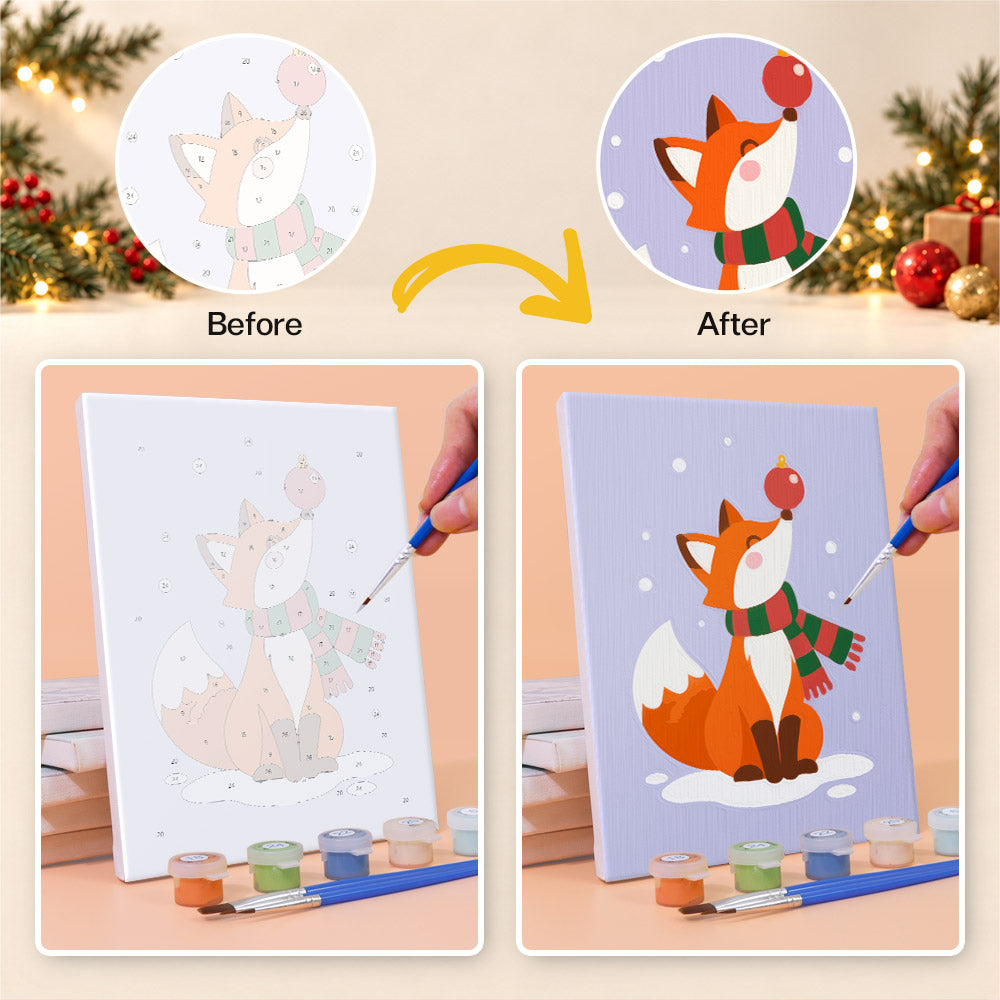 Antler Corgi and Pastel Pals (Mini Paint by Numbers)