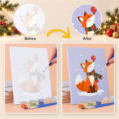 Antler Corgi and Pastel Pals (Mini Paint by Numbers)