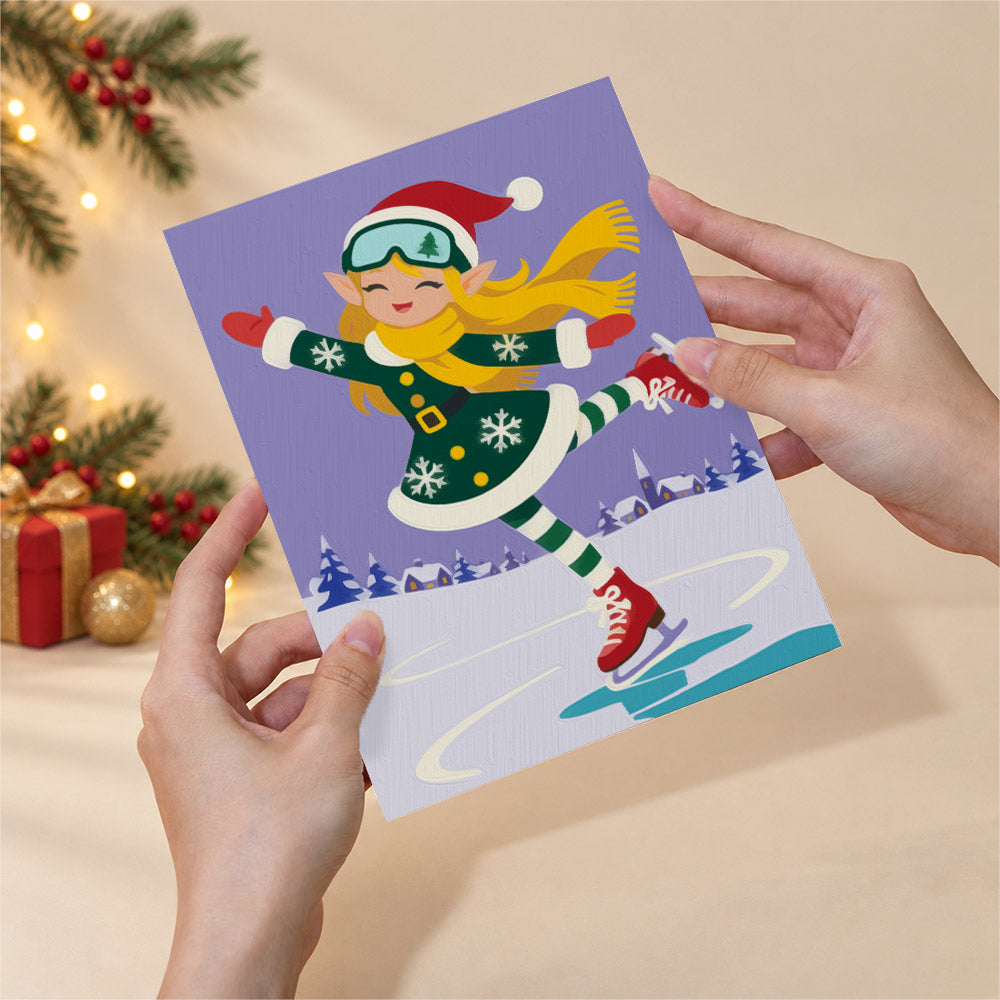 Winter Games with Santa's Crew (Mini Paint by Numbers)