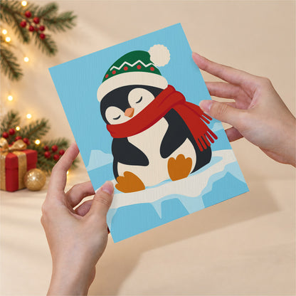 Dozing Pets in Santa Hats (Mini Paint by Numbers)