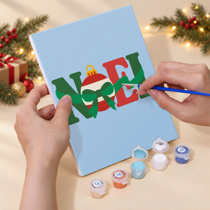 Candy-Striped Jolly Lettering (Mini Paint by Numbers)