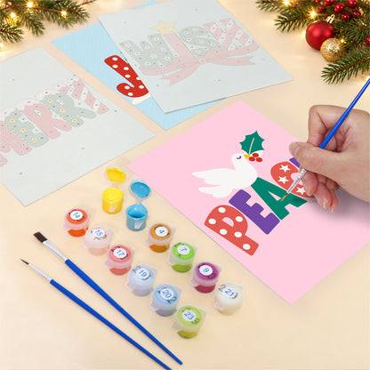 Candy-Striped Jolly Lettering (Mini Paint by Numbers)