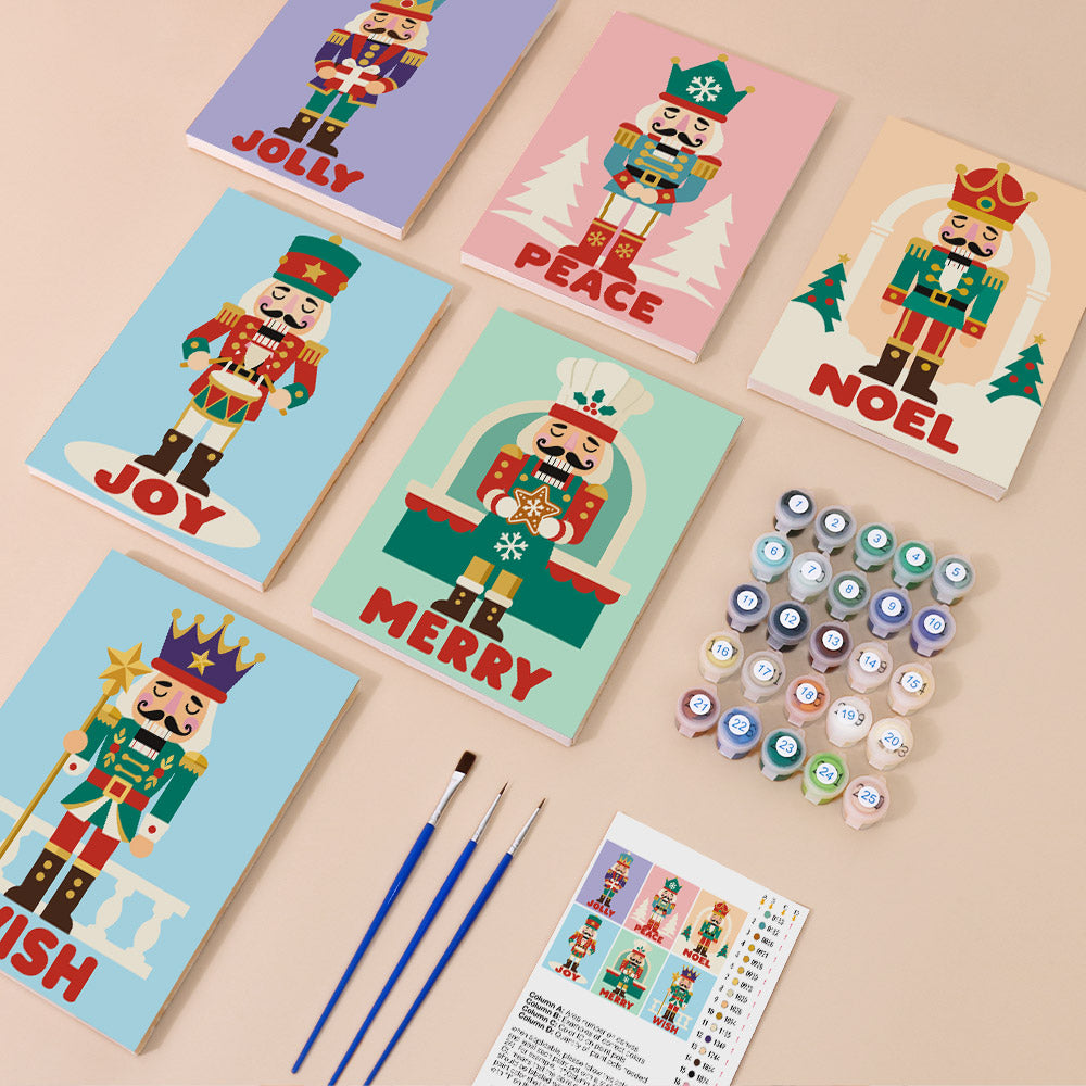 Nutcracker Guard Greetings (Mini Paint by Numbers)