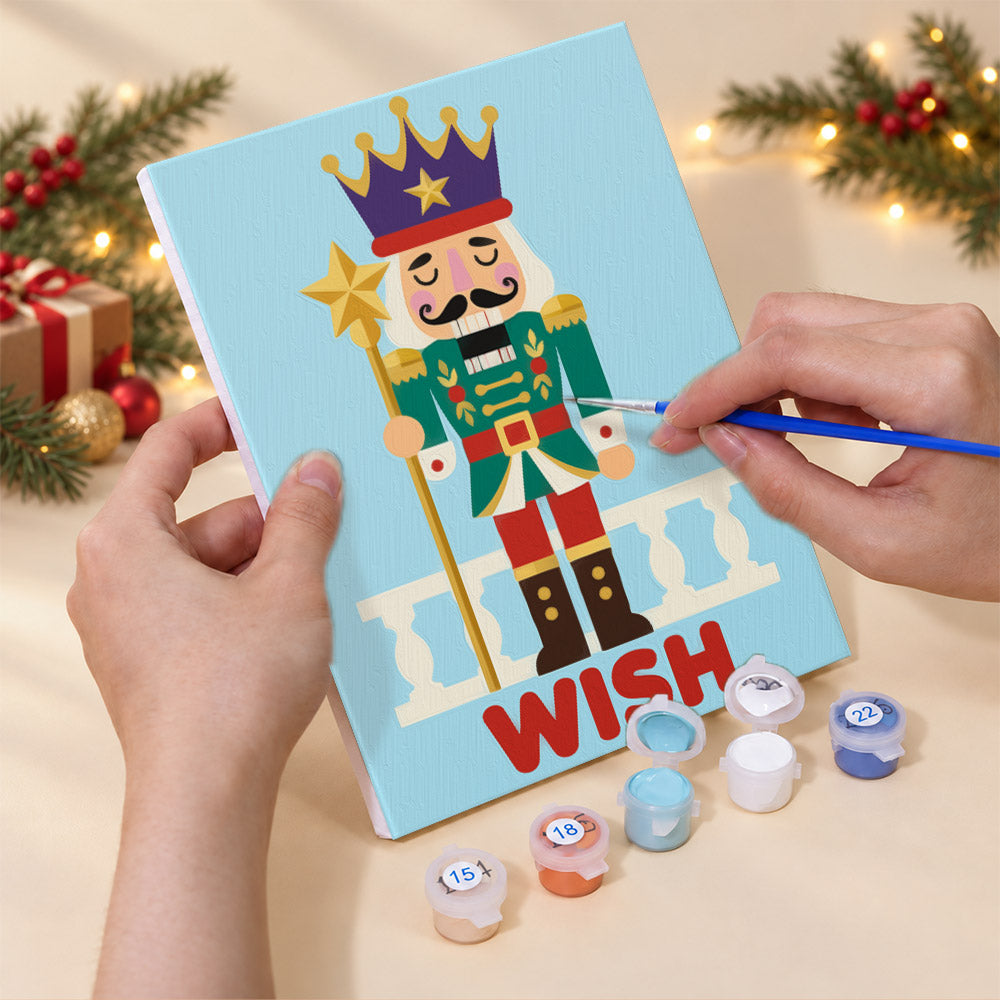 Nutcracker Guard Greetings (Mini Paint by Numbers)