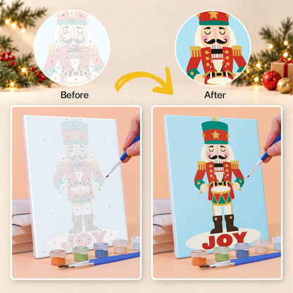 Nutcracker Guard Greetings (Mini Paint by Numbers)
