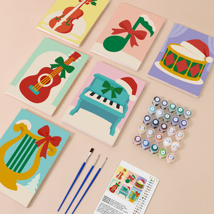 Bow-Tied Christmas Orchestra (Mini Paint by Numbers)