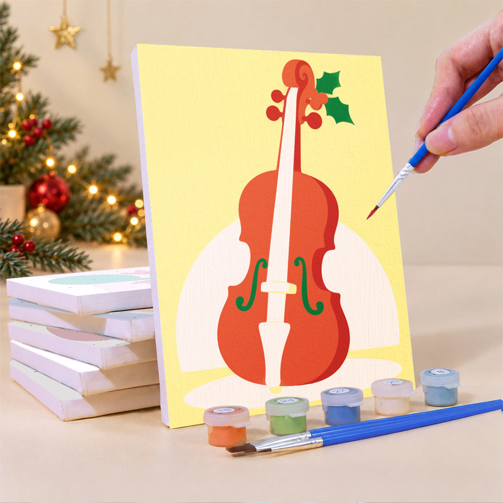 Bow-Tied Christmas Orchestra (Mini Paint by Numbers)