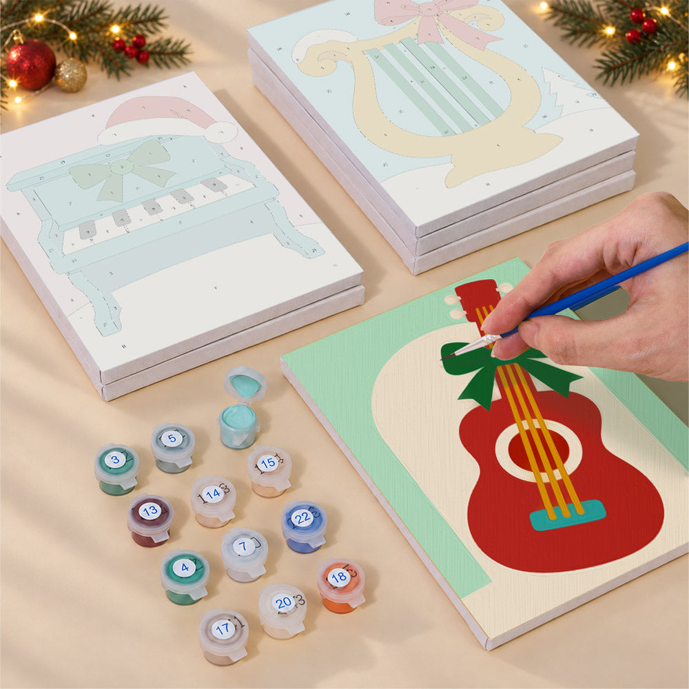 Bow-Tied Christmas Orchestra (Mini Paint by Numbers)