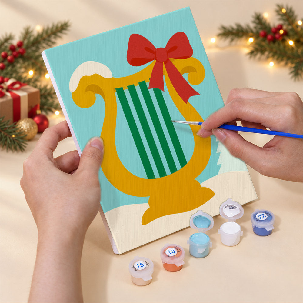 Bow-Tied Christmas Orchestra (Mini Paint by Numbers)