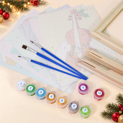 Bow-Tied Christmas Orchestra (Mini Paint by Numbers)