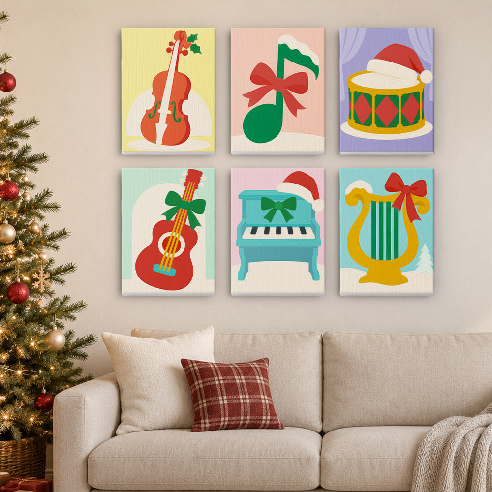 Bow-Tied Christmas Orchestra (Mini Paint by Numbers)