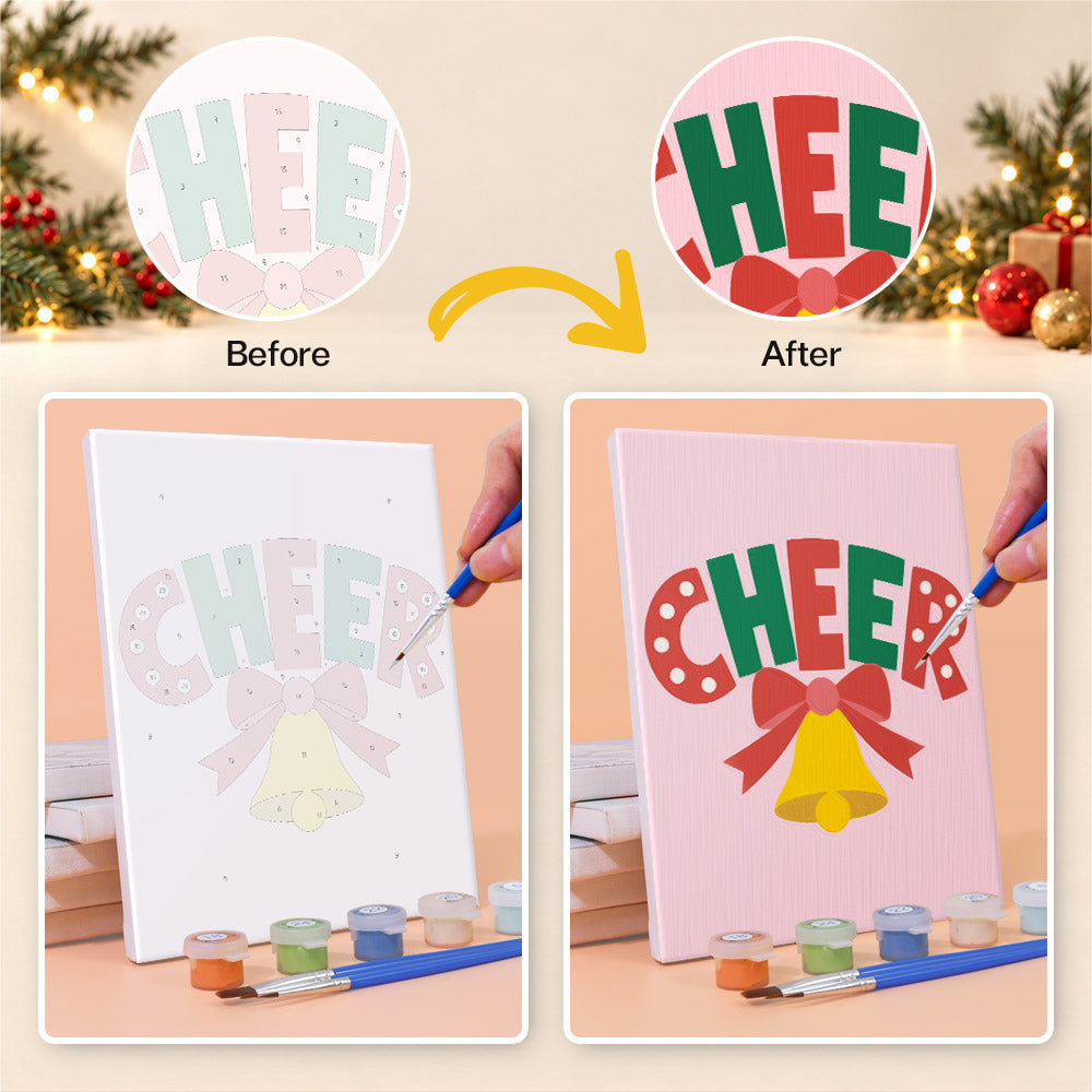 Block-Letter Jolly and Joy (Mini Paint by Numbers)