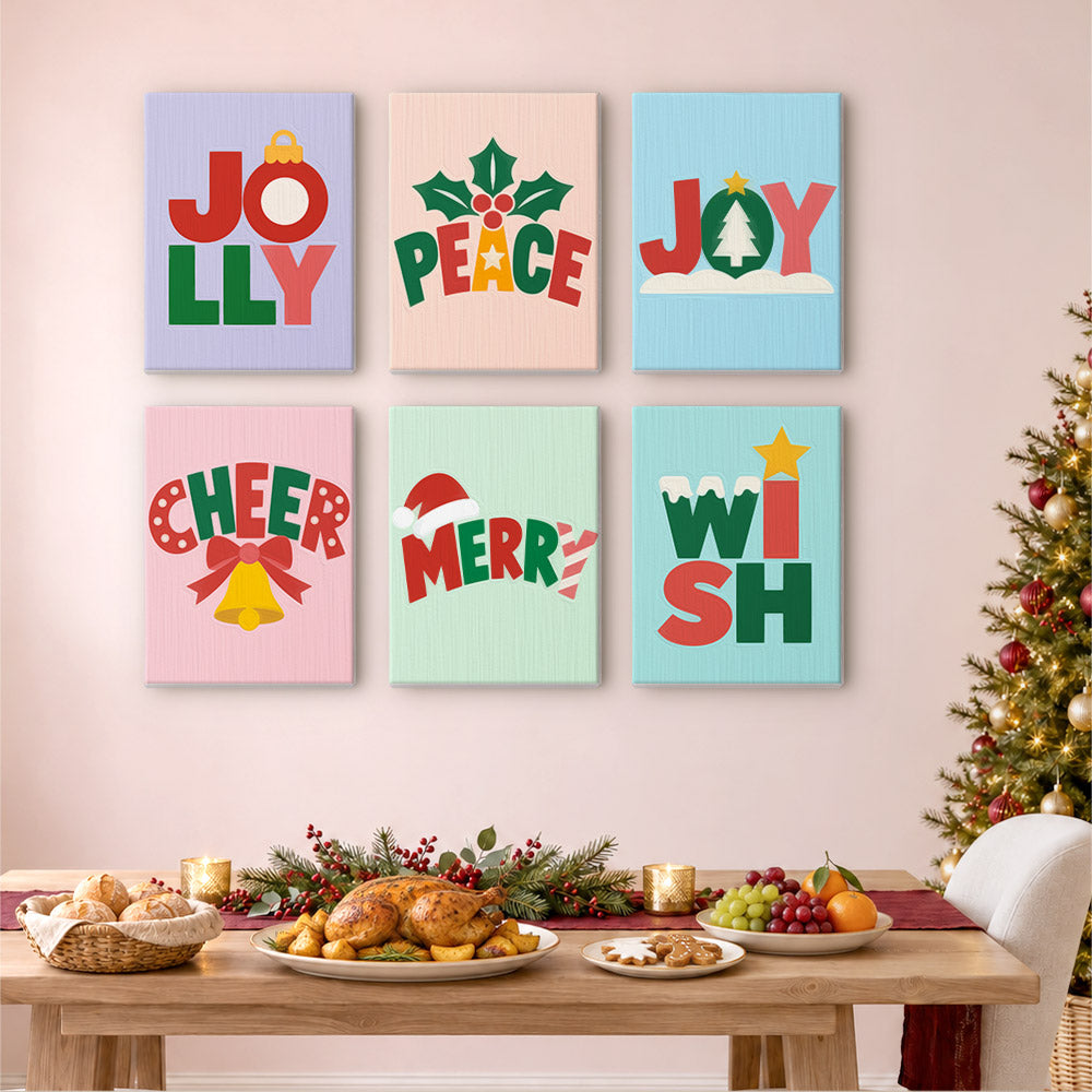 Block-Letter Jolly and Joy (Mini Paint by Numbers)