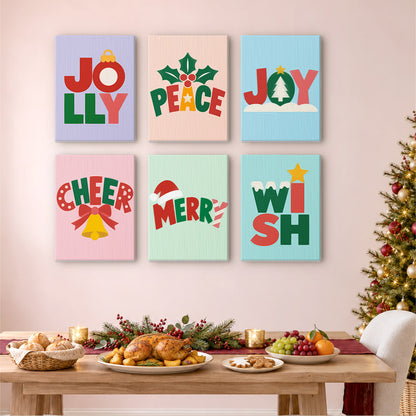 Block-Letter Jolly and Joy (Mini Paint by Numbers)