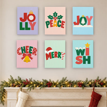 Block-Letter Jolly and Joy (Mini Paint by Numbers)
