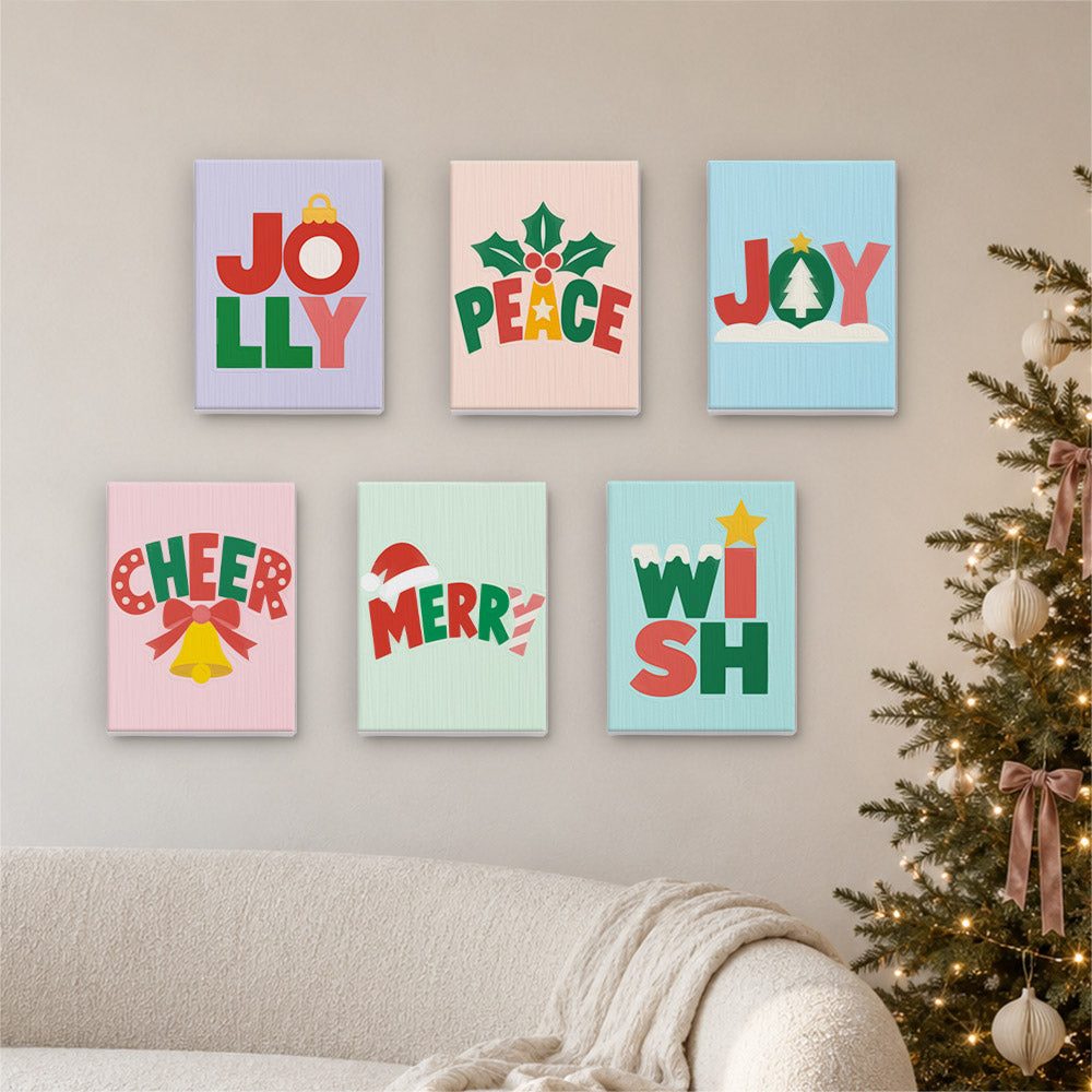 Block-Letter Jolly and Joy (Mini Paint by Numbers)