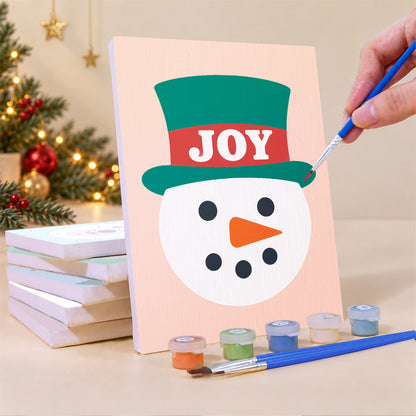 Greeting Hats on Happy Faces (Mini Paint by Numbers)