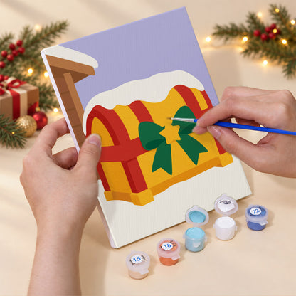 Peppermint Jar and Gift Basket (Mini Paint by Numbers)