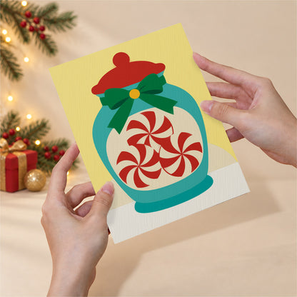 Peppermint Jar and Gift Basket (Mini Paint by Numbers)