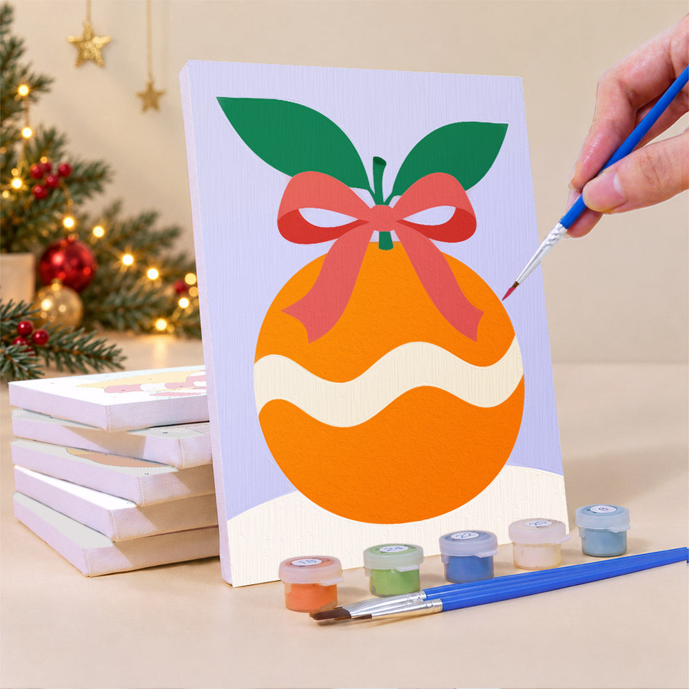 Strawberry and Striped Pineapple (Mini Paint by Numbers)