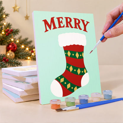 Jingle, Cheer and Peace Dove (Mini Paint by Numbers)