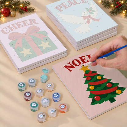 Jingle, Cheer and Peace Dove (Mini Paint by Numbers)