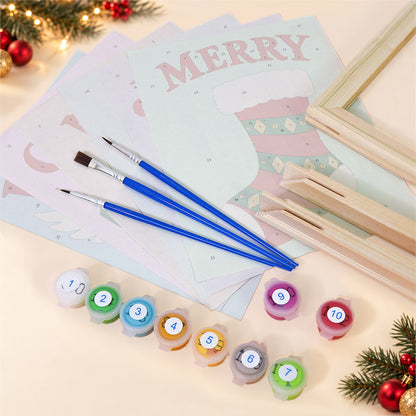 Jingle, Cheer and Peace Dove (Mini Paint by Numbers)