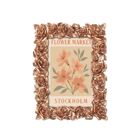 Stockholm Flower Market (Mini Framed Painting)