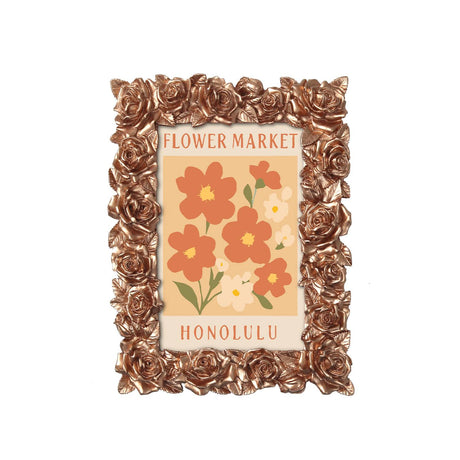 Honolulu Flower Market (Mini Framed Painting)