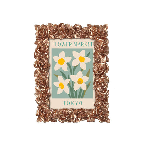Tokyo Flower Market (Mini Framed Painting)