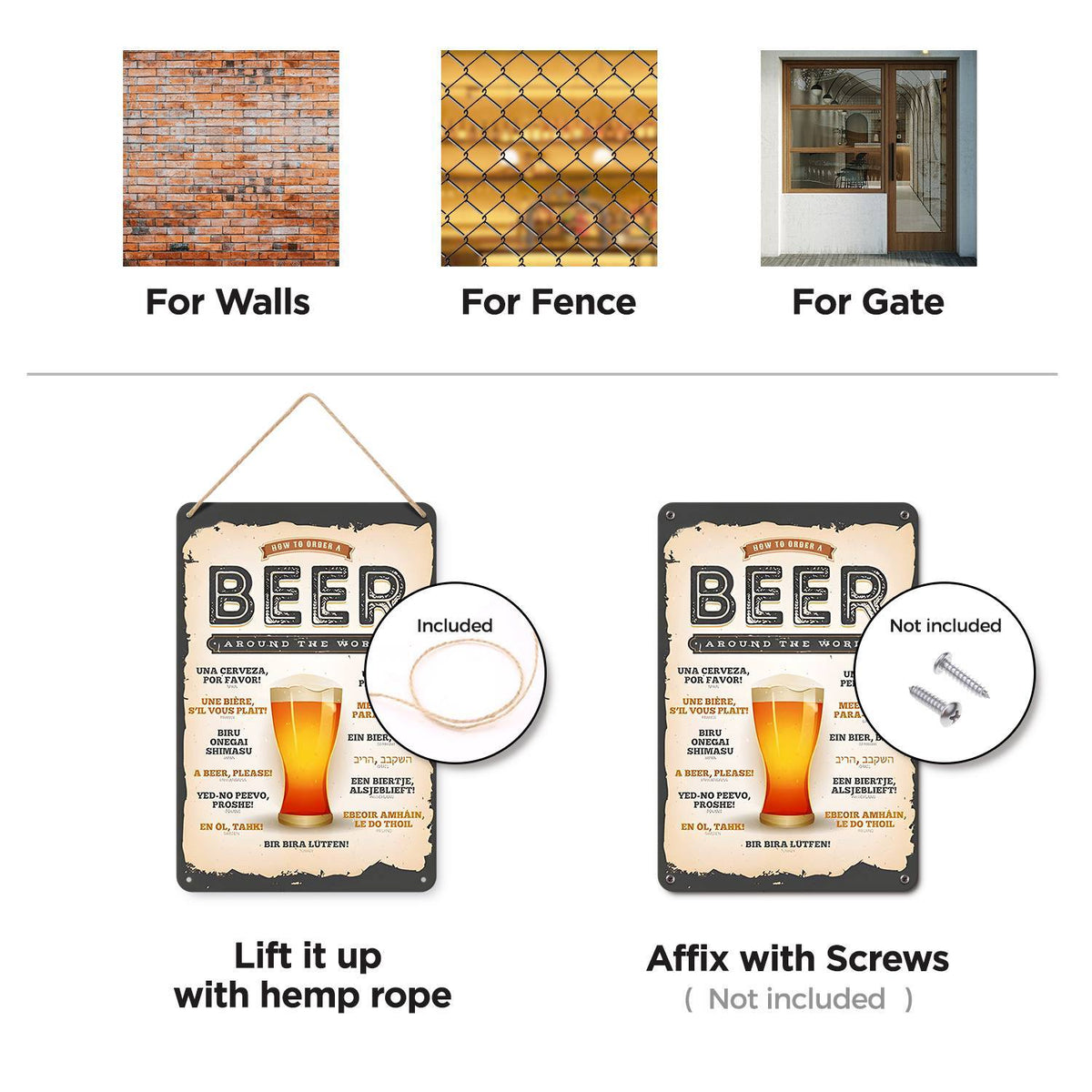 Vintage Beer Guide (Paint by Numbers Tin Sign)
