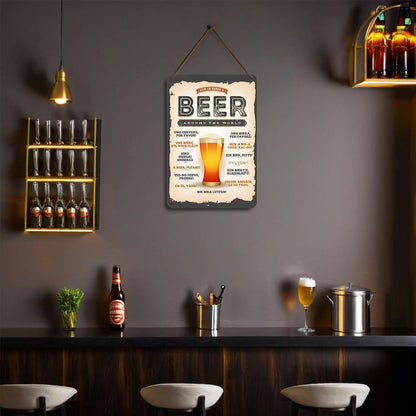 Vintage Beer Guide (Paint by Numbers Tin Sign)