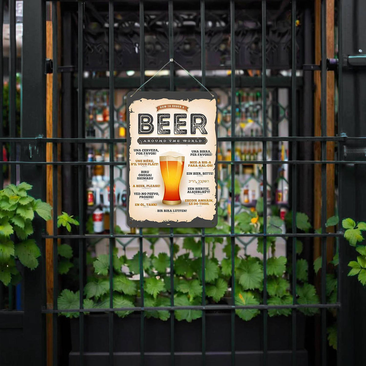 Vintage Beer Guide (Paint by Numbers Tin Sign)