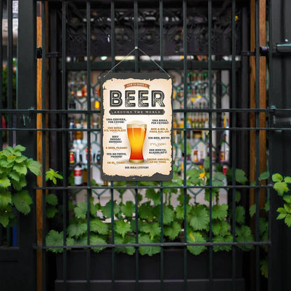 Vintage Beer Guide (Paint by Numbers Tin Sign)