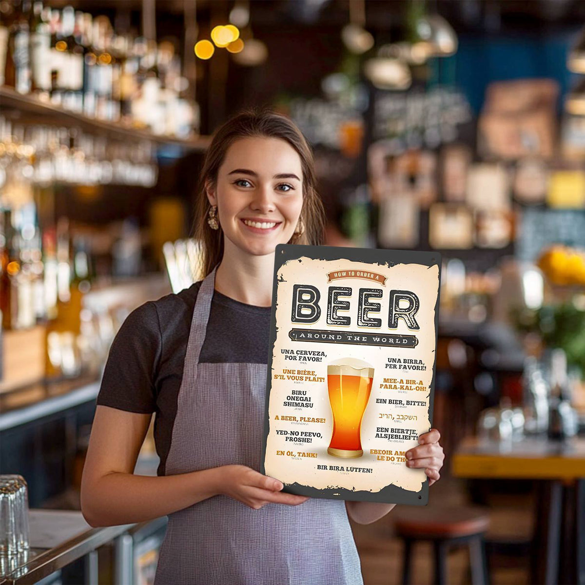 Vintage Beer Guide (Paint by Numbers Tin Sign)