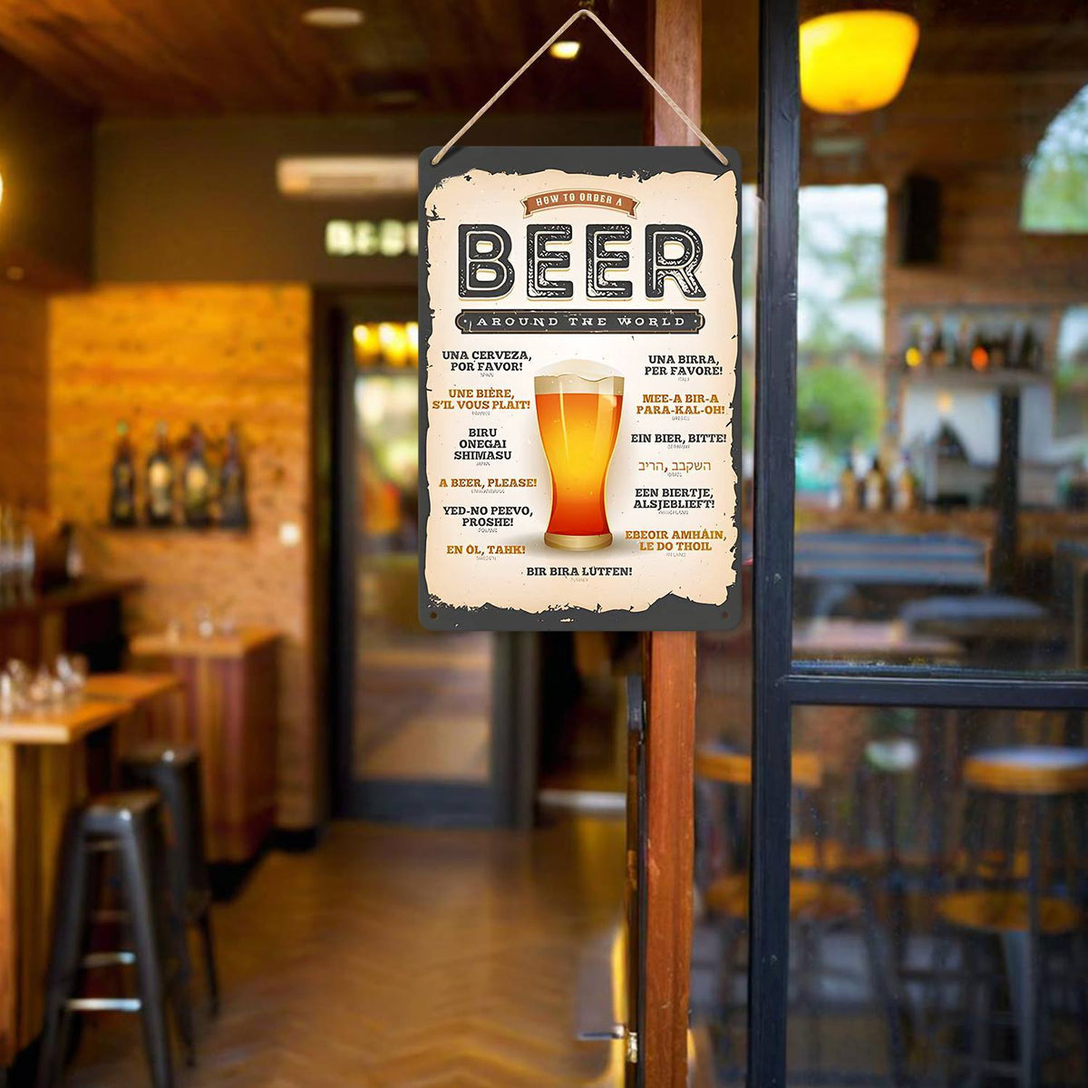 Vintage Beer Guide (Paint by Numbers Tin Sign)