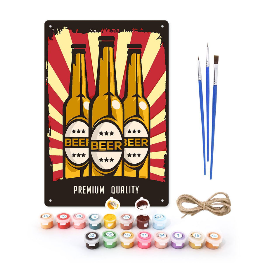Tin sign kit contents
