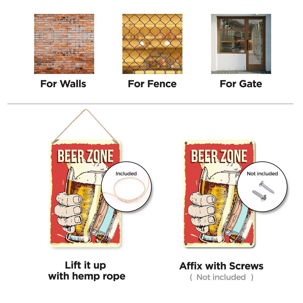Beer Zone Toast (Paint by Numbers Tin Sign)